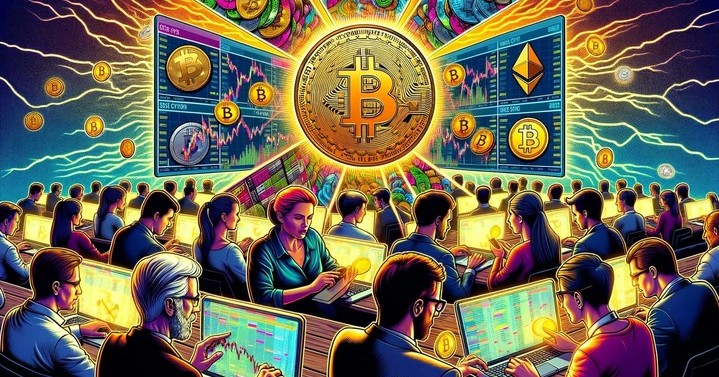 bedste kryptobørs - billede af traders, der sidder med computere
